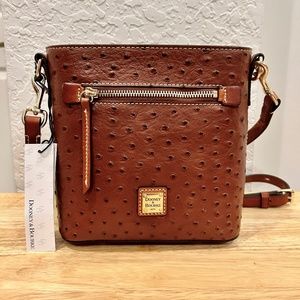 Dooney & Bourke Ostrich Small Zip Crossbody